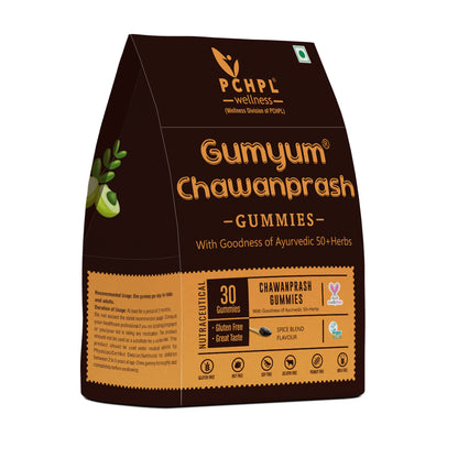 Gumyum Chawanprash Gummies -  50+ Ayurvedic Herbs | 30 Spice Blend Flavoured Gummies for Immunity, Respiratory Health and Overall Health