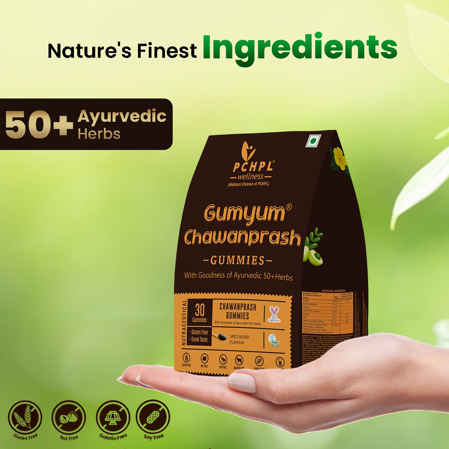 Gumyum chawanprash gummies 50+ herbs 