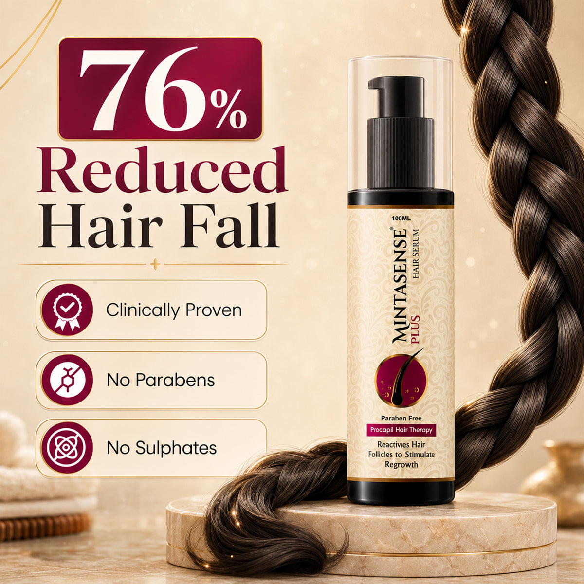 Mintasense Plus Hair Growth Serum- 100ml