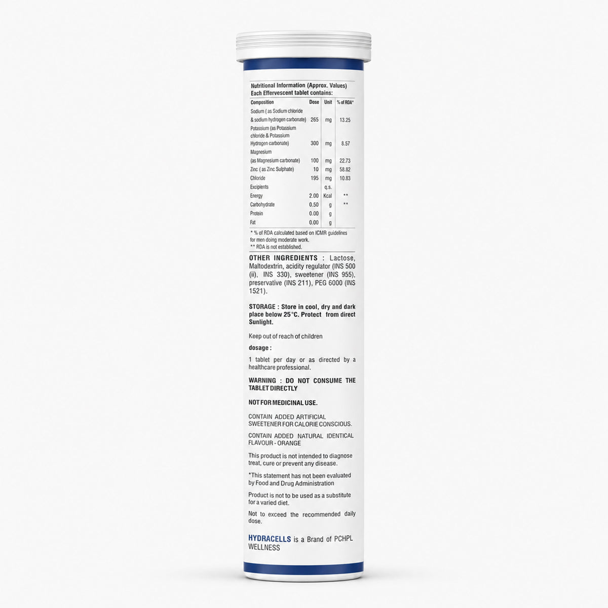 PCHPL wellness Hydracells- 20 Effervescent Tablets