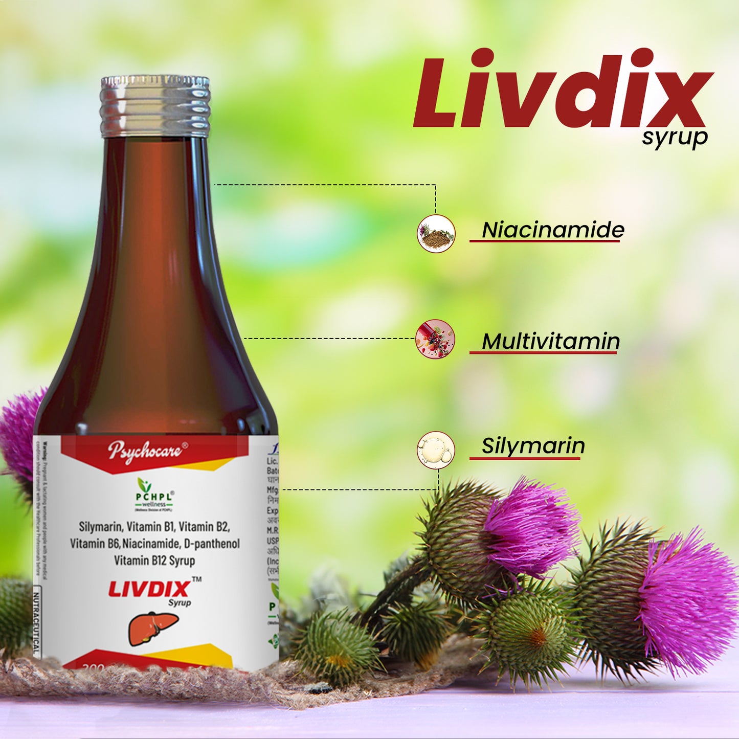 PCHPL wellness Livdix Liver Detox Syrup - 200ml