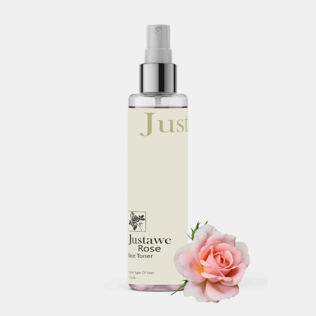 Just Awe Rose Water Toner- 100ml Tightens Pores & Deep Cleanse - Sehatokart