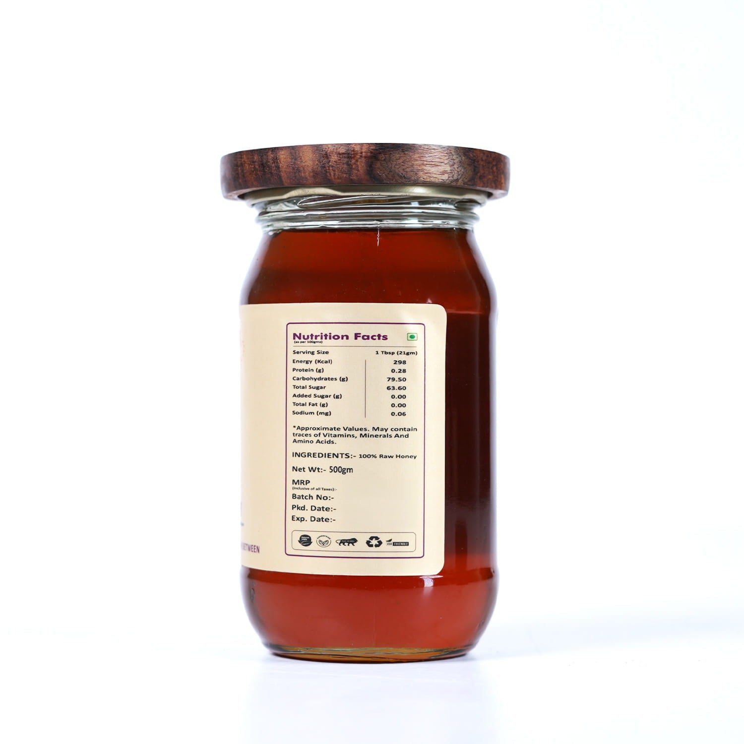 Smilekey natural honey back