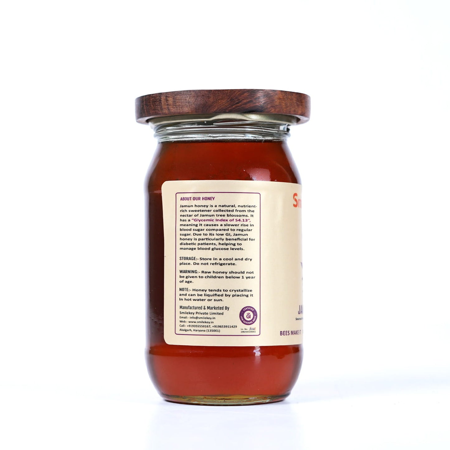 Smilekey natural honey back