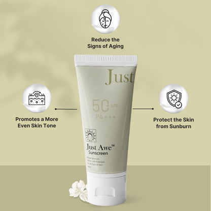 Sunscreen Spf 50+ Pa+++ , UVA & UVB Defense - 60ml