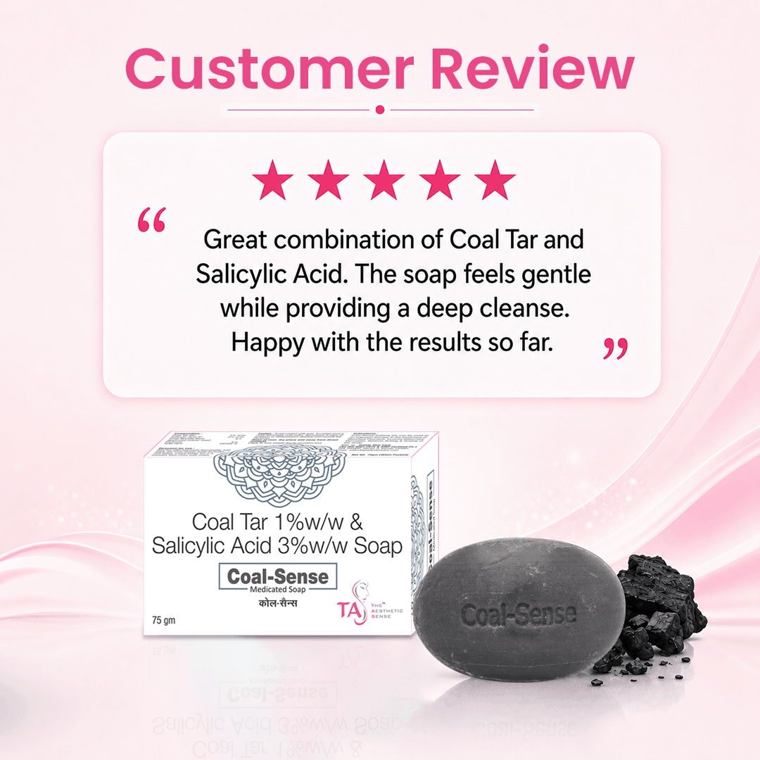 The Aesthetic Sense Coal Sense Medicated Soap - 75 gm (3 Pack)