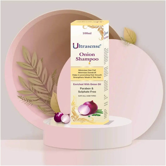 Ultrasense Onion Shampoo- 100ml | For Healthy Hair Growth & Hair Fall Control - Sehatokart