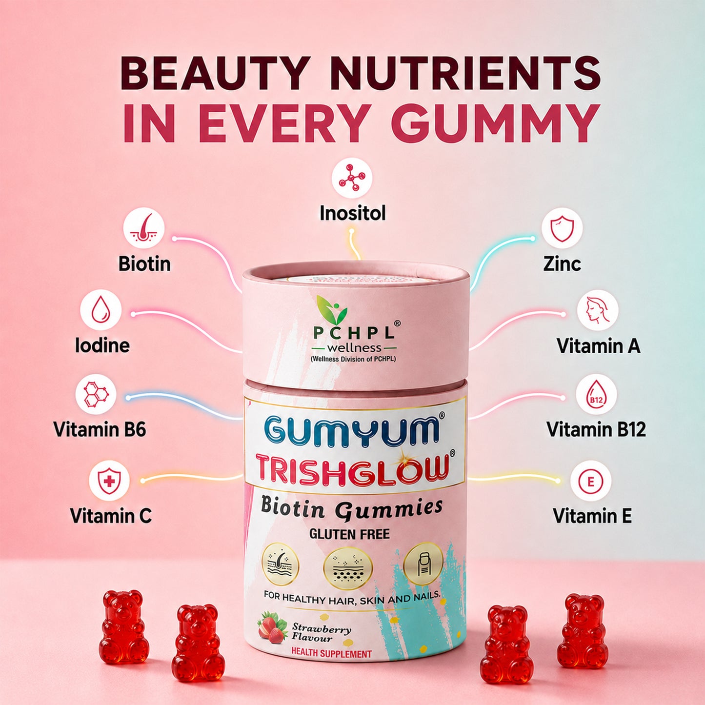 beauty nutrients in every gummies gumyum trishglow botin gummies