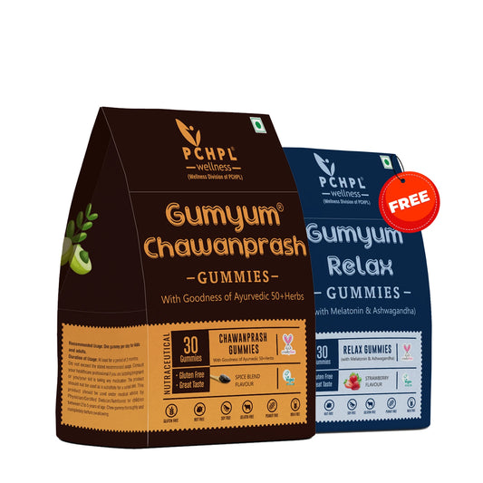 Gumyum Chawanprash Gummies – Ayurvedic Immunity Booster with 50+ Herbs | Herbal Chyawanprash for Strength, Respiratory Health & Overall Wellness | Natural, Tasty & Travel-Friendly Wellness for all ages