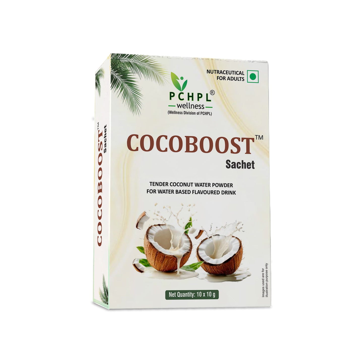 COCOBOOST Coconut Water Powder 10 Sachet - Instant Coconut Drink Powder