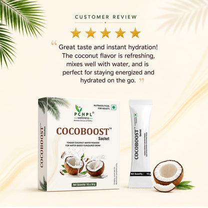 cocoboost sachet coconut water powder