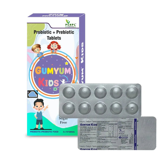 Gumyum Kids Prebiotic & Probiotic Tablets | Sehatokart