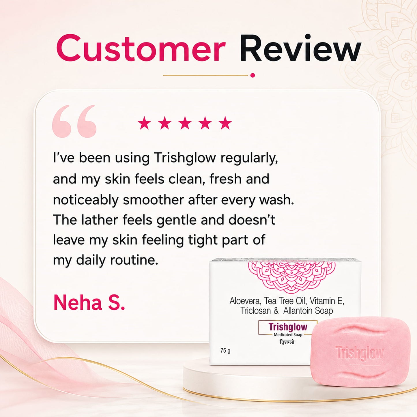 customer review medicated soap