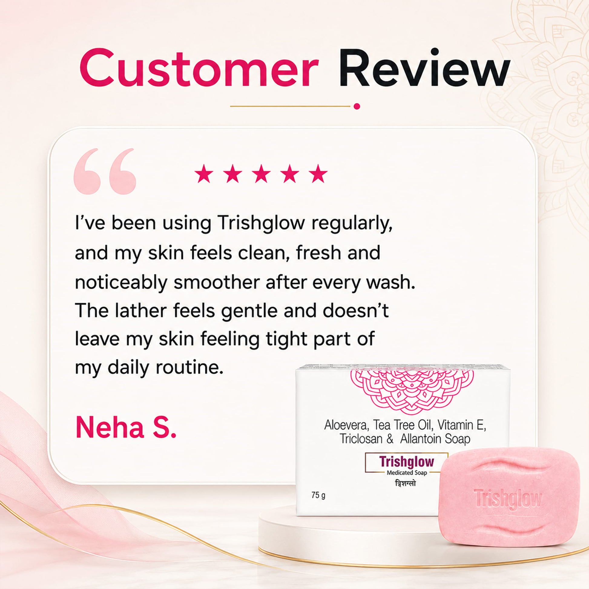 customer review medicated soap