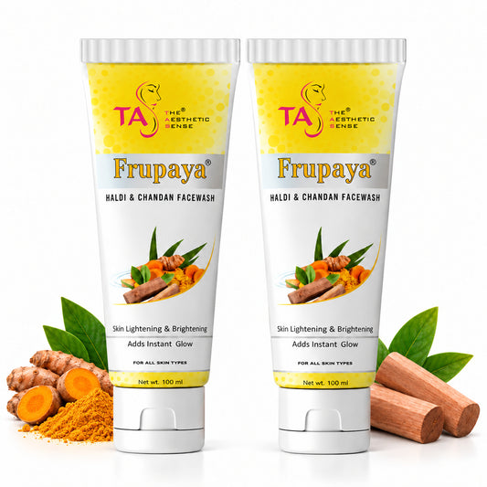The Aesthetic Sense Frupaya Haldi & Chandan Face Wash- 100ml (2 Pack)