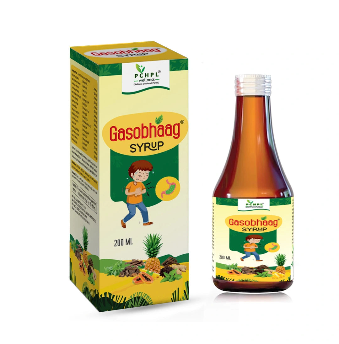 Gasobhaag Syrup- 200ml Ayurvedic Syrup For Gastric Problem (2 Pack)