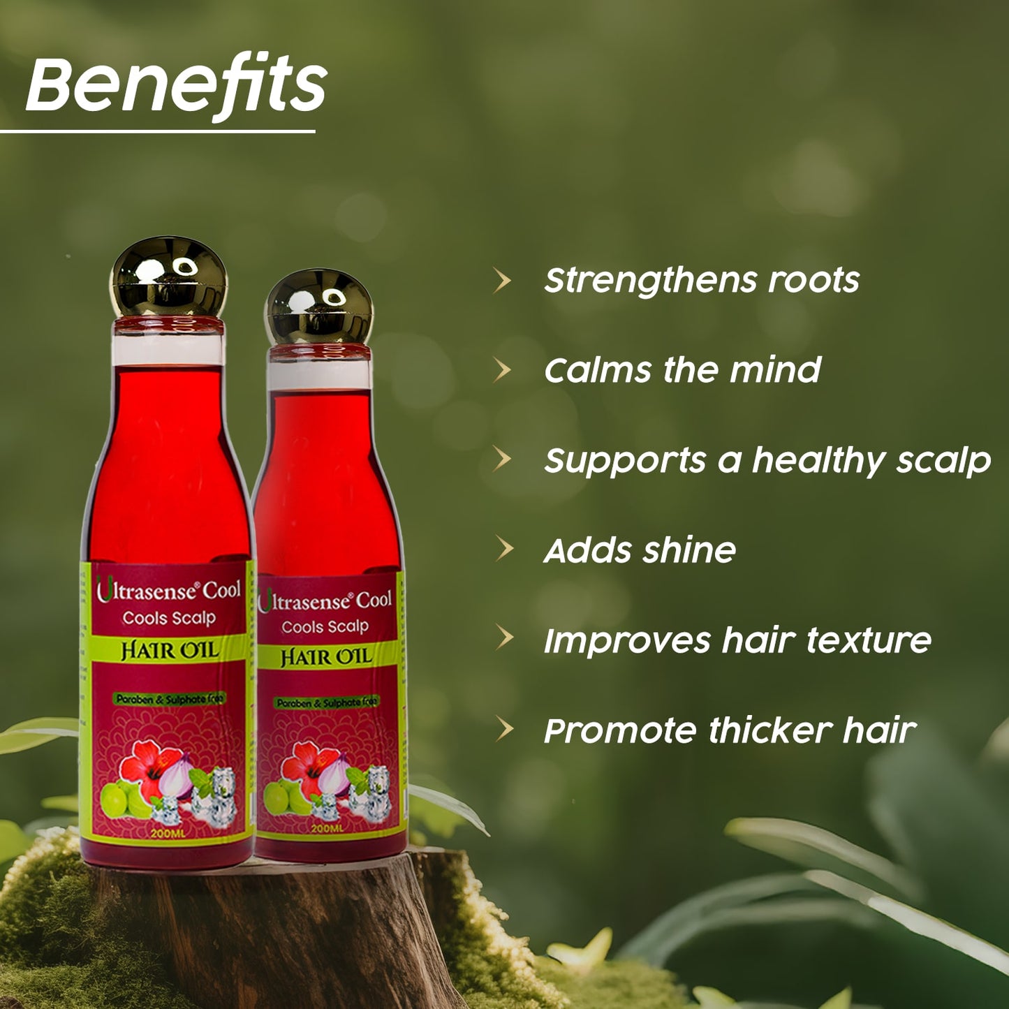 The Aesthetic Sense Ultrasense Cool Hair Oil- 200ml