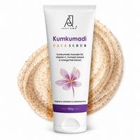 Just Awe Kumkumadi Face Scrub 100g – Glowing & Youthful Skin | Removes Dirt & Exfoliates