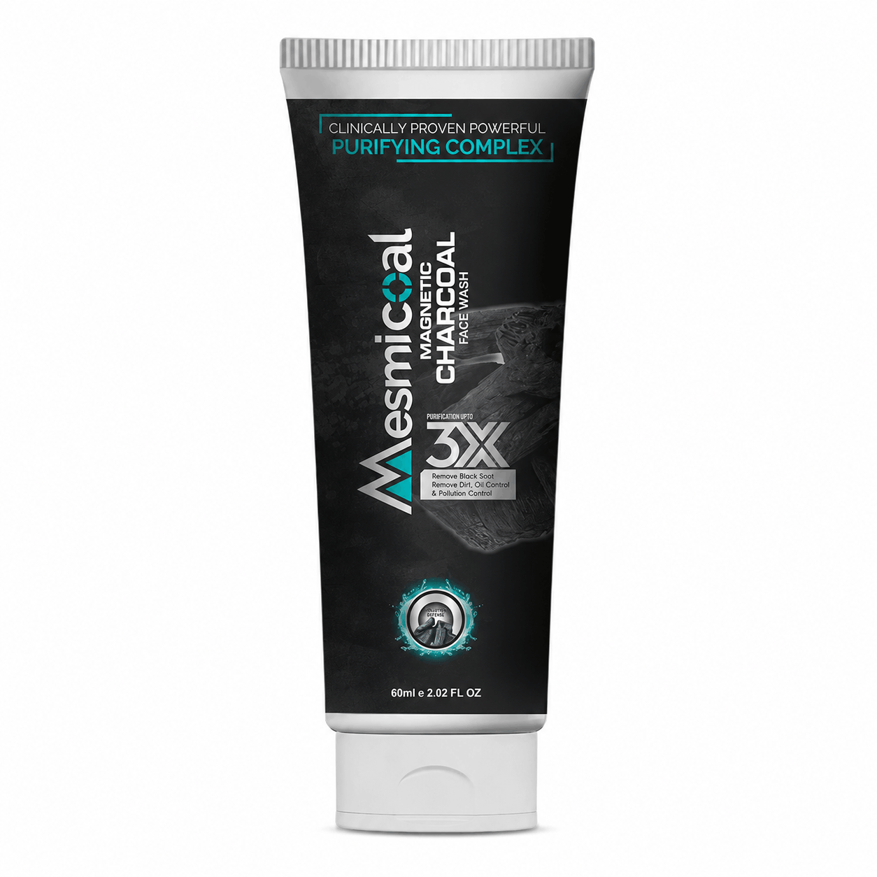 mesmicoal charcoal face wash front