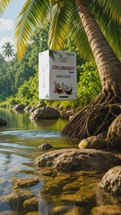 COCOBOOST Coconut Water Powder 10 Sachet - Instant Coconut Drink Powder