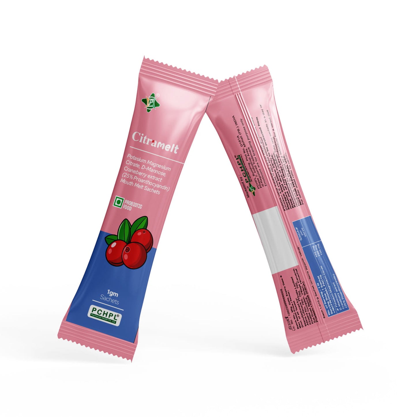 Citramelt Mouth Melt Sachet with Cranberry, D-Mannose & Mineral Citrates | Orange Flavour | 10 Sachets