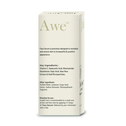 Just Awe Vit-C Face Serum- 30ml for a Radiant Glow