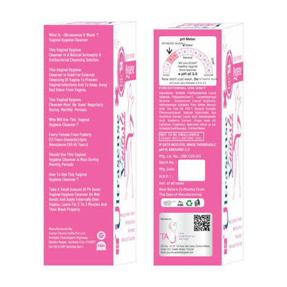 Ultrasense Hygiene-wash | Complete Intimate Care Vaginal Wash-2x100ml Maintains natural pH level